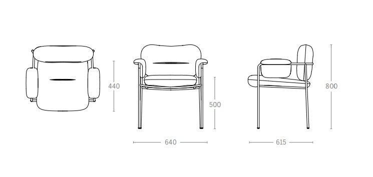 Bollo Spisestol - Skinn (Spisolini)
