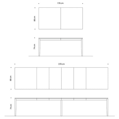 Tilen Spisebord 178 x 88/100