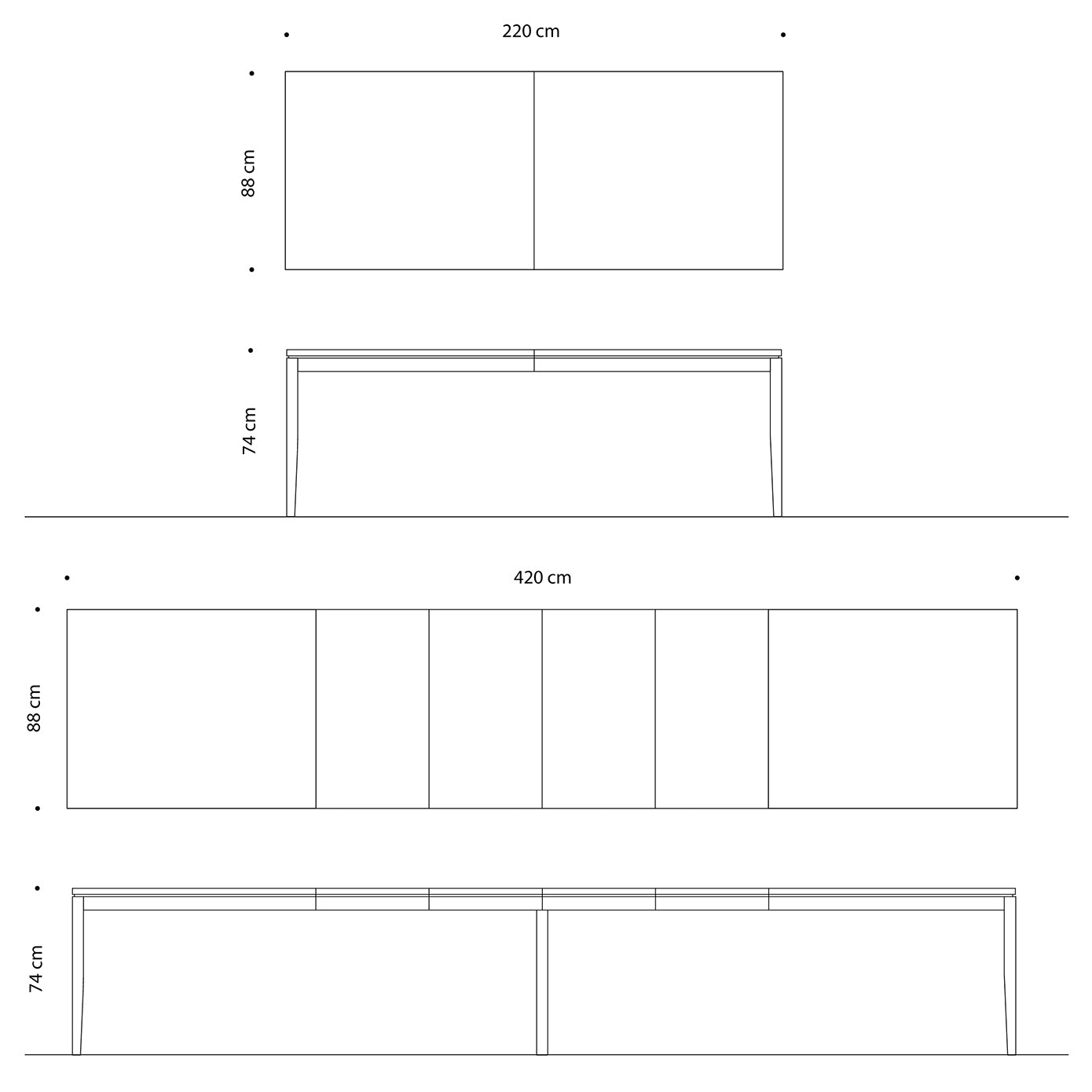 Tilen Spisebord 178 x 88/100
