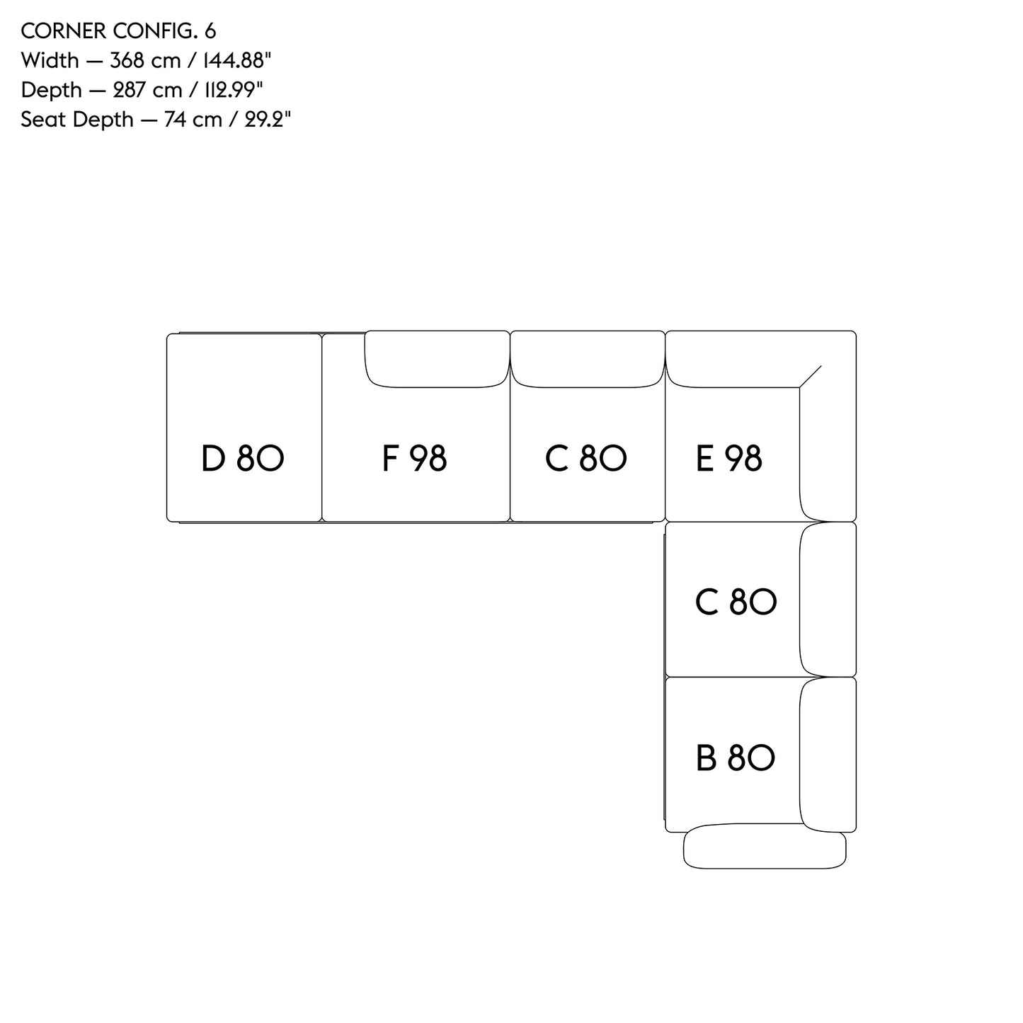 In Situ - Hjørnesofa Config 6/7