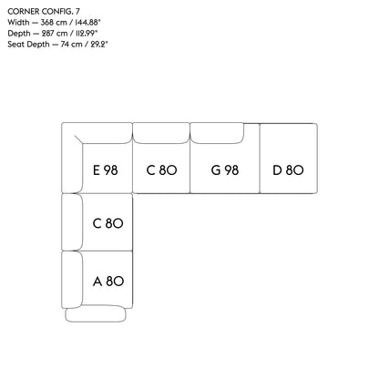 In Situ - Hjørnesofa Config 6/7
