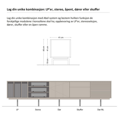 Abel - LP Konsoll - 180 cm