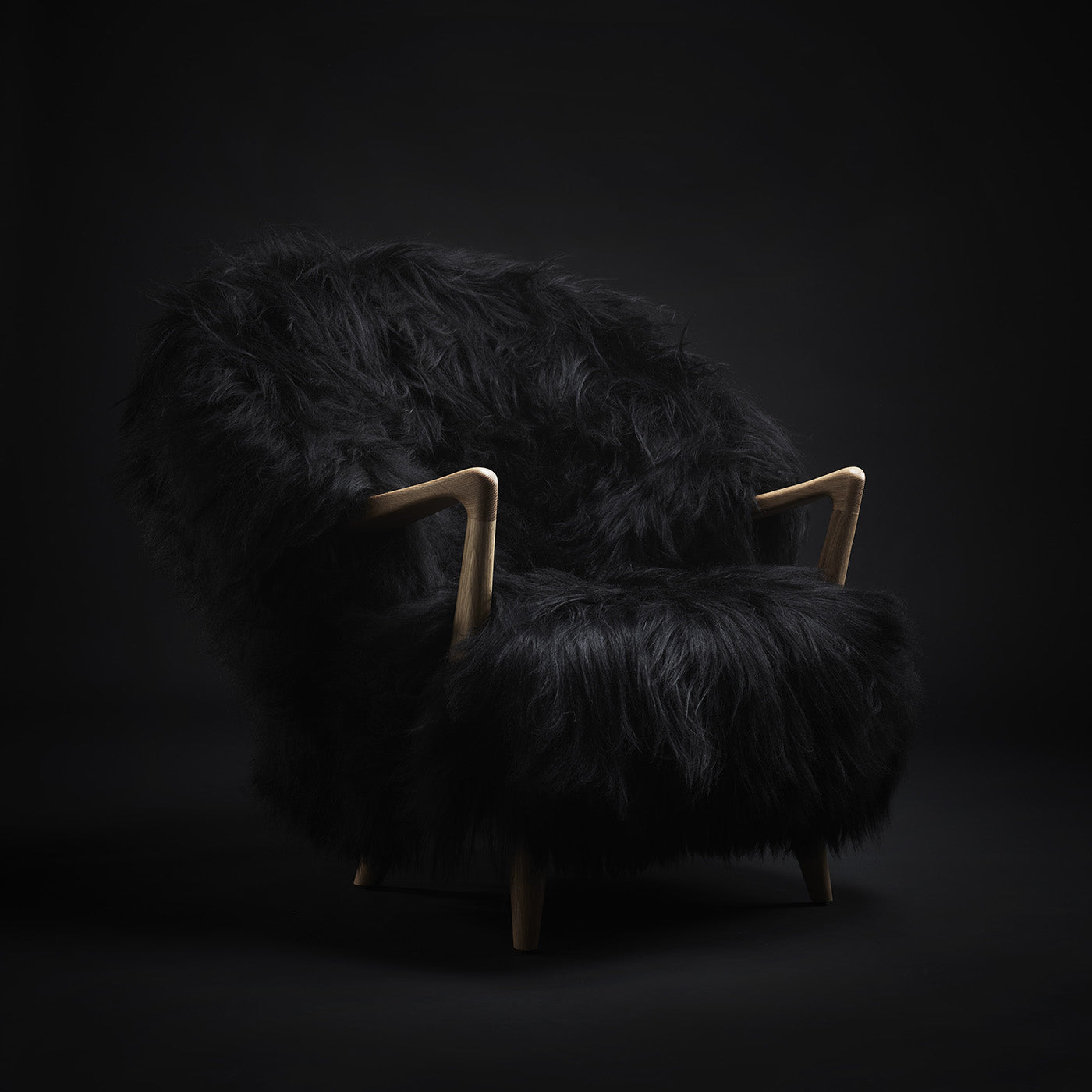 Fluffy - Lenestol - Sort