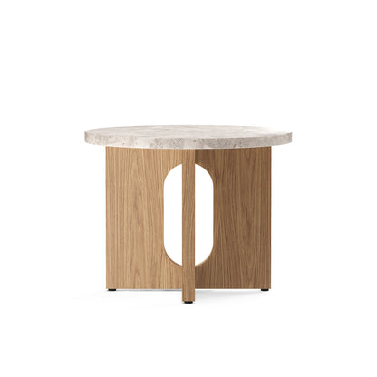 Androgyne Sofabord - Rundt 50cm - Stentopp